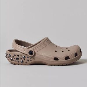 Crocs Women's Classic Studded Clog Taupe